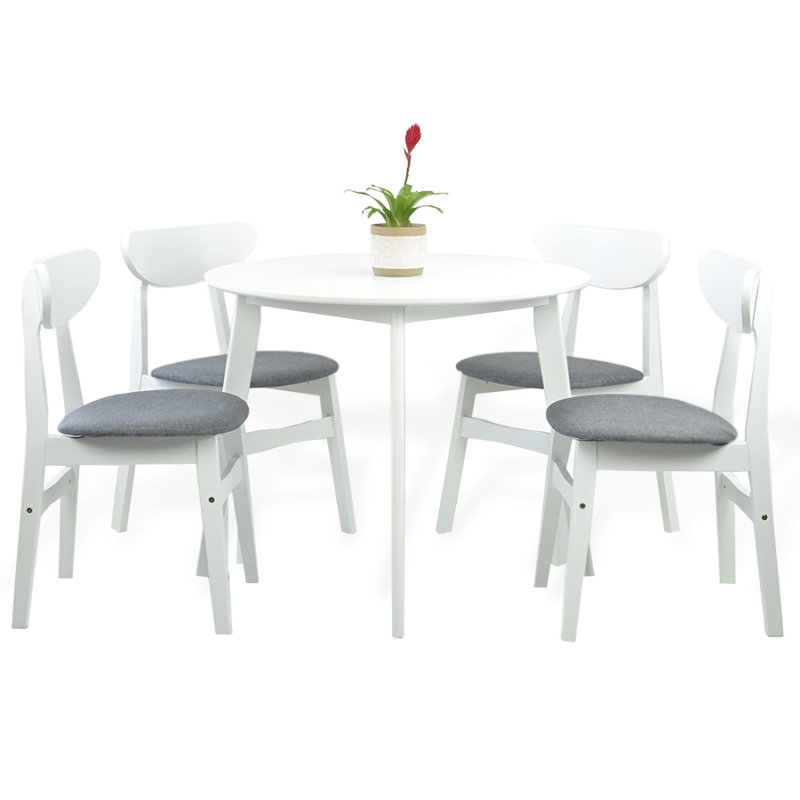 Ensemble repas pour 4 personnes Clinger Clemente, Blanc