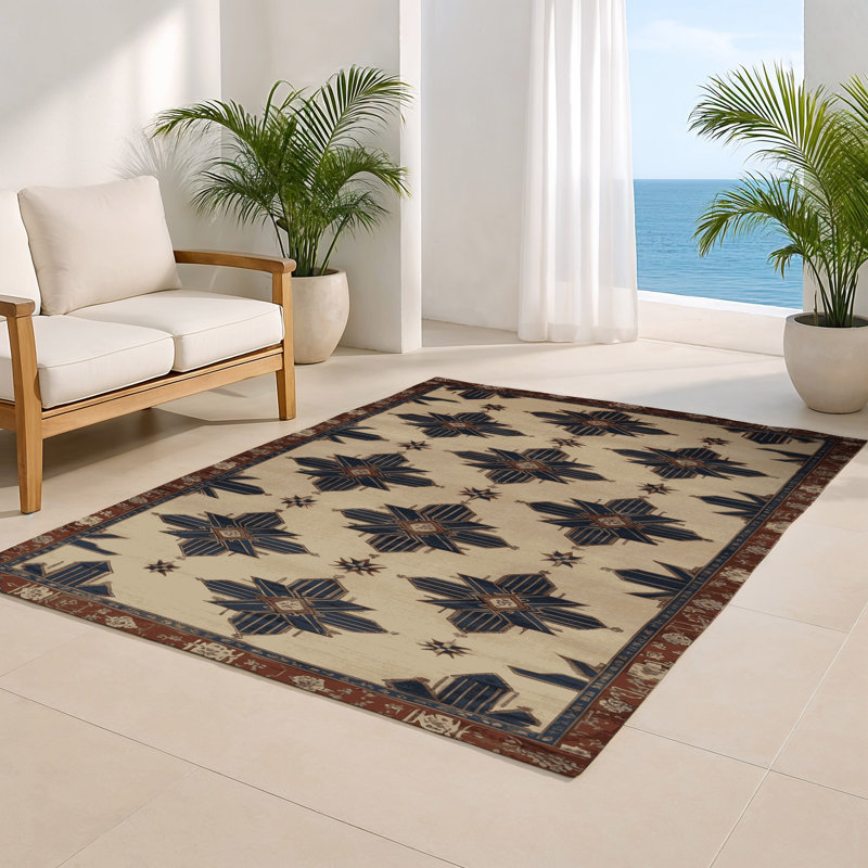Tapis intérieur et extérieur ArtDeco, Rectangulaire 8 pi x 10 pi