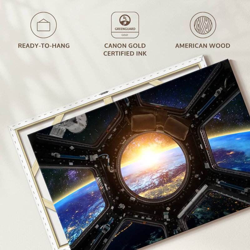 Oberle Space Station Earth View, 32" H x 48" W