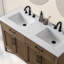 Meuble-lavabo double 54 po avec dessus Sebastiano-111376222