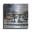  «Winter Sunset On Lake Ontario» par JL Munro, art mural en métal, 24 po x 24 po-84920549