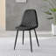 Corova Faux Leather Modern Dining Chairs with Metal Tapered Legs & Diamond Stitching-1238687304-1219215367