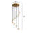 Flitwick 10 - Light Dimmable Tiered Chandelier