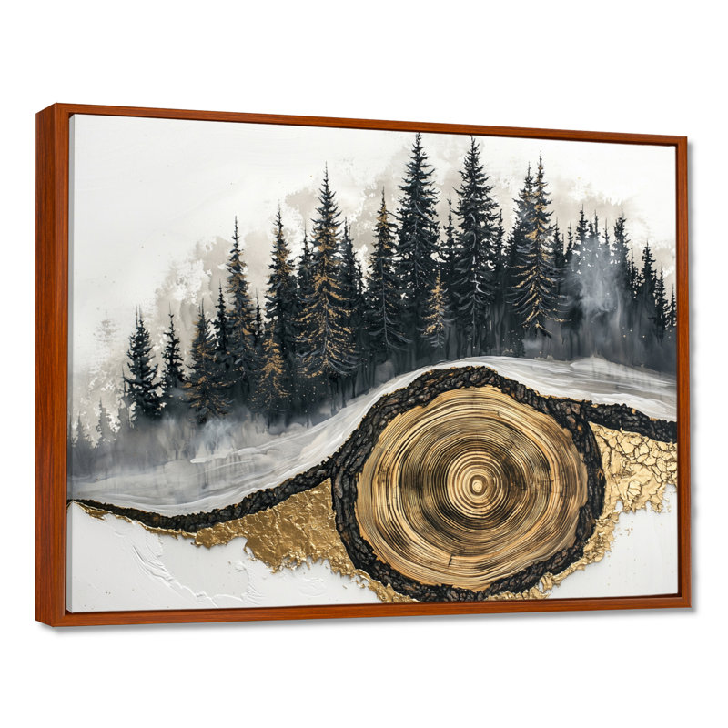 Gerrin - Landscapes Wall Art, H 12 po x l 20 po, Impression encadrée flottante, Brun
