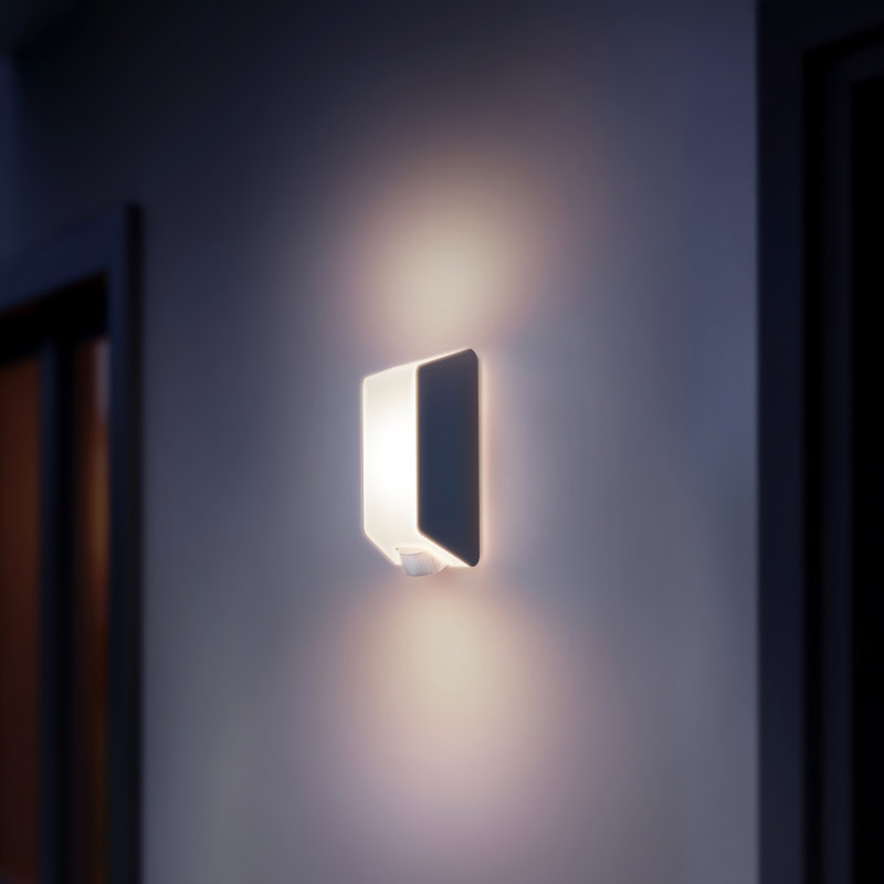 Modern Outdoor Wall Light L 30 S, adjustable Motion Sensor, E27 Socket