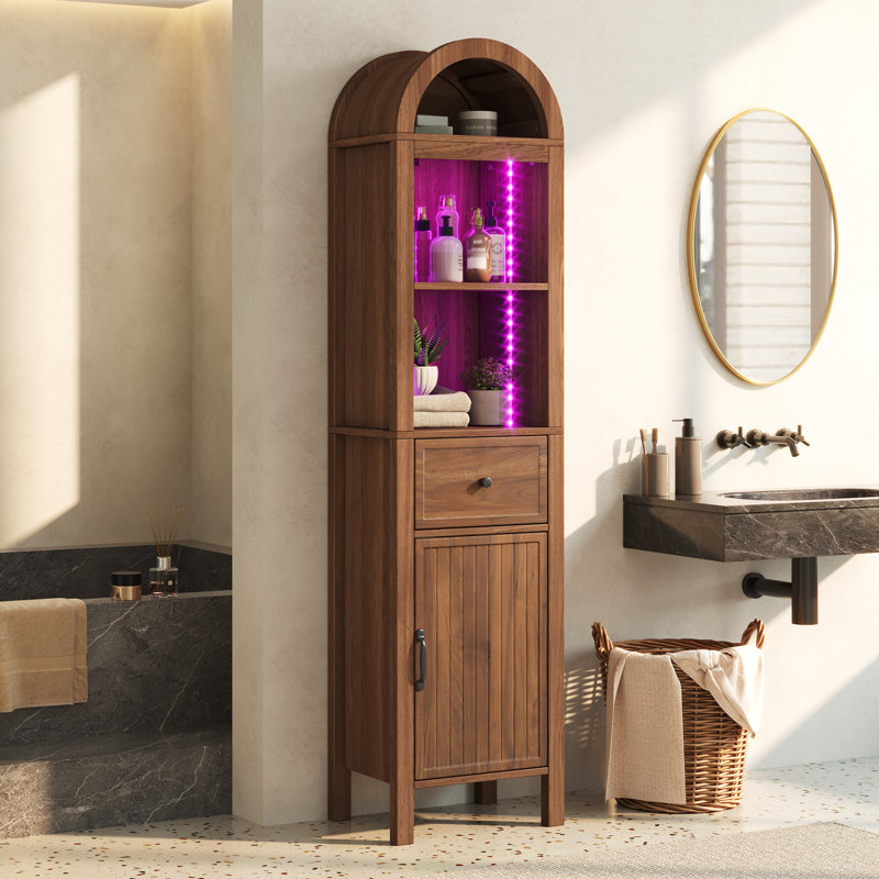 Bathroom Storage, Walnut