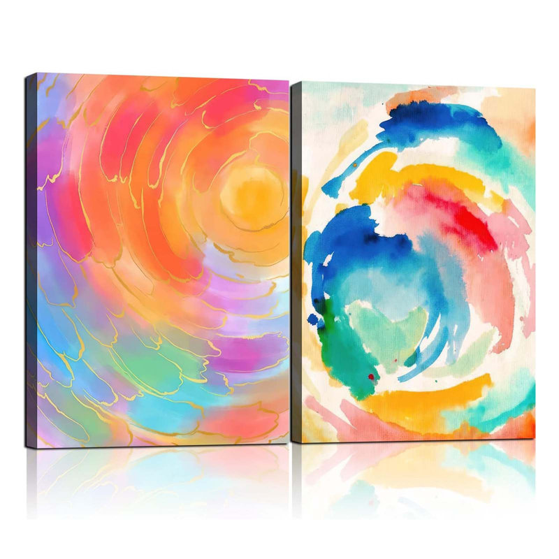 2 Piece Wrapped Canvas Wall Art