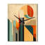 Full Moon Symphony Midcentury Abstract I - Horloge murale abstraite Mid-Century-99636483