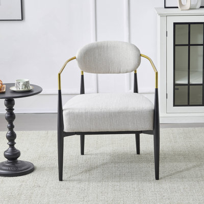 Fauteuil d'appoint rembourré Mid-Century