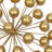 Cosmoliving By Cosmopolitan Gold Metal Modern Sculpture, Abstract