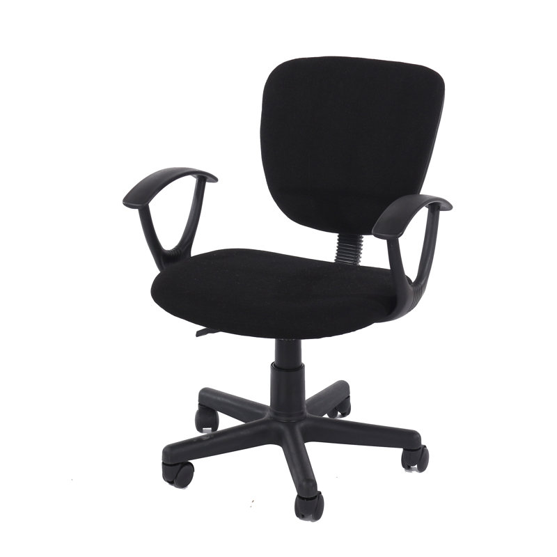 Bonnett Home Office Chair with arms, Black