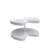 Polymer Kidney-Shaped 2-Shelf Lazy Susan w/Bottom Mount Hardware for Corner Base Cabinets-115821817-29099931