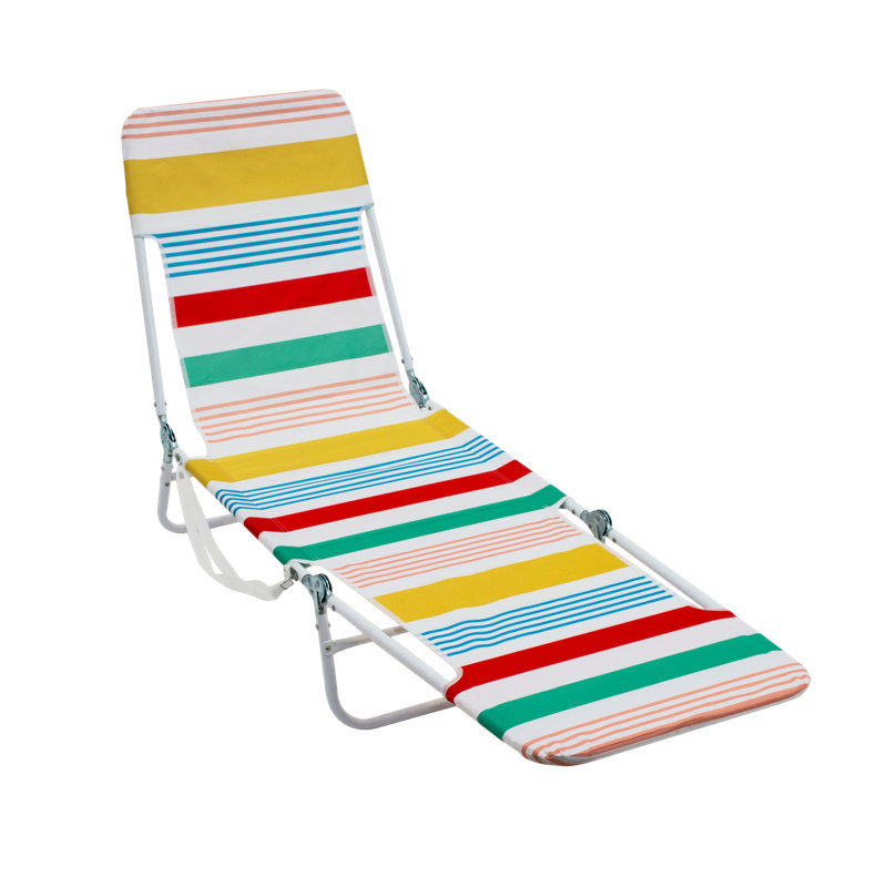 Moolchand Portable Folding Weather-Resistant Beach Lounger Chair with Carrying Strap, Multicolor