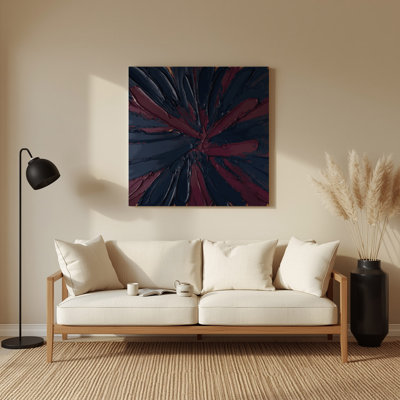 Neo Expressionism 92 Purple Metal Wall Art