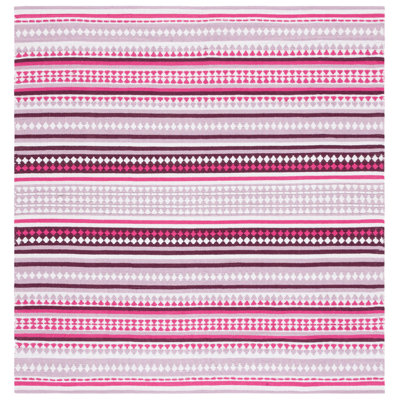 Tapis rayé en coton tissé à la main Montauk