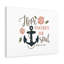 Hope Anchors In Soul Hebrews 6:19 - Wrapped Canvas Print