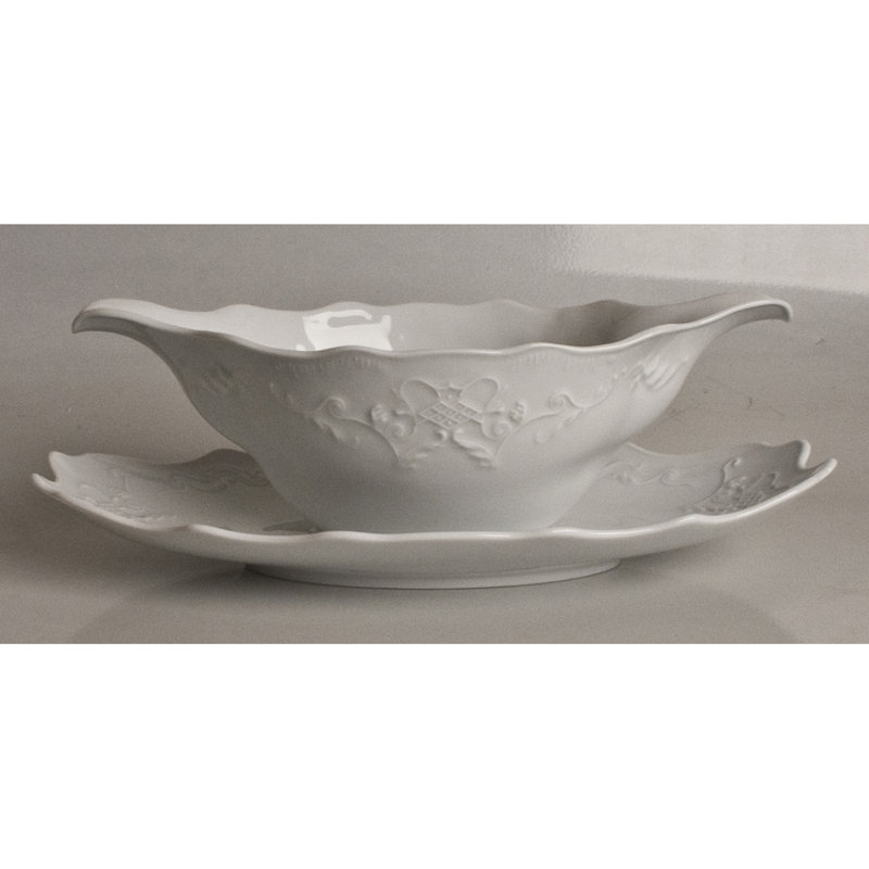 Simply Anna Ceramic Decorative Tray, White