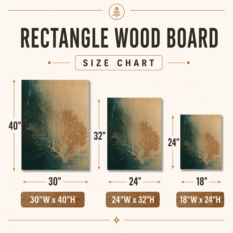 Chisolm I - art mural nautique en bois, H 40 po x l 30 po, Rectangle