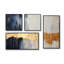 Waves Of Joy Minimal Nova Blue I - Peinture abstraite, art mural 4 pièces-1103799322-1103799323