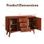Buffet 47,3 po Mid Century Modern Buffet