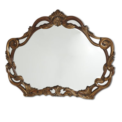 Villa Valencia Flat Solid Wood Beveled Wall Mirror