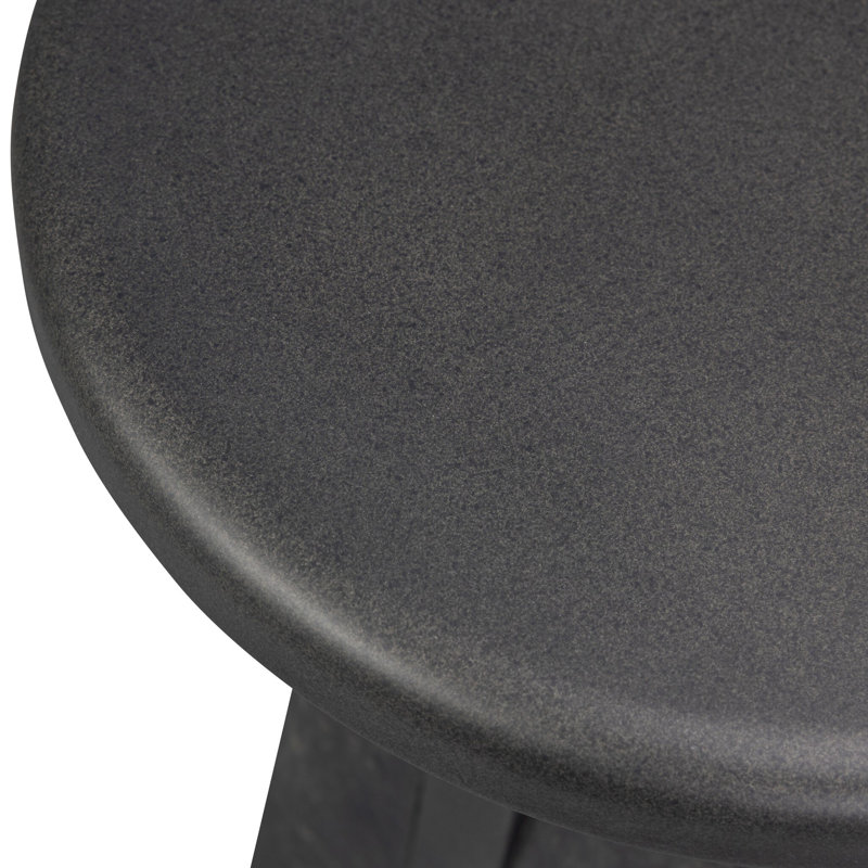 Daro Outdoor End Table-Charcoal Concrete
