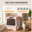 Enclosed Cat Litter Box with Lid, Pull-Out Drawer Tray, Scoop, 4 Deodorisation Bags, Front Entry & Top Exit, Grey-1659014652