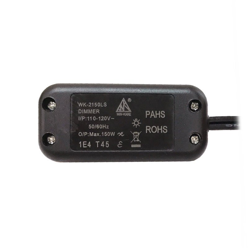 Variateur de glissière à poteau simple 150-watts, Noir