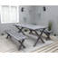 Edgerton 6 - Person Wood Patio Dining Set with Rectangular Table-86134631