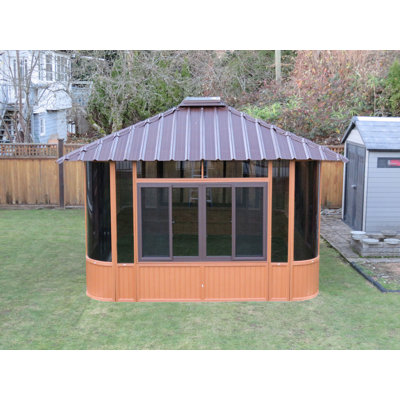 11 Ft. W x 11 Ft. D Plastic Patio Gazebo