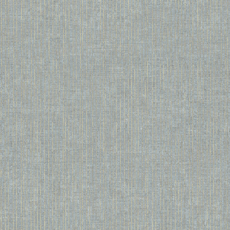 Italian Style Distressed Pinstripe Design Wallpaper Roll, Blue