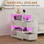 28cm W Metal Bedside Table-616622115