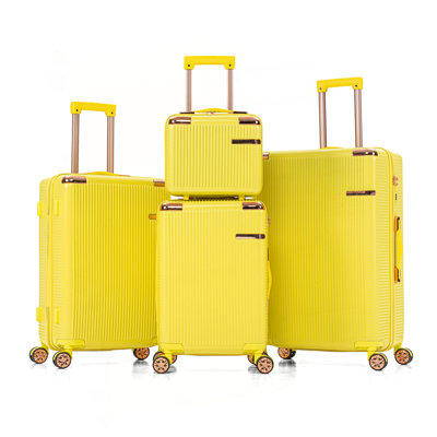 4-piece hard luggage, 360 ° dual rotating four-wheel luggage, password lock