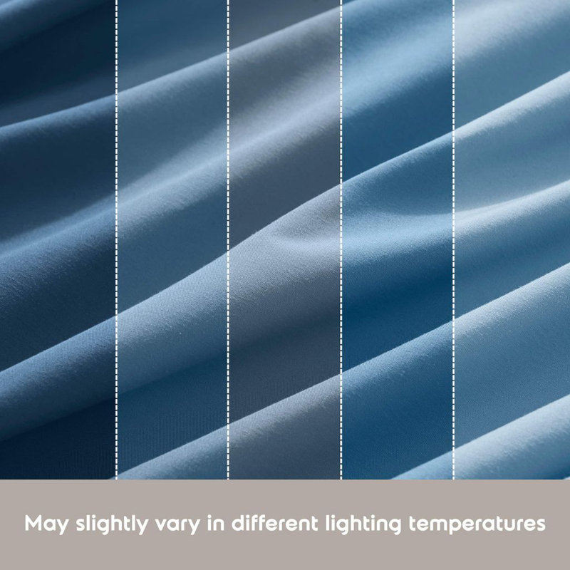 Ensemble de draps en micro-fibre, Simple, Bleu ciel