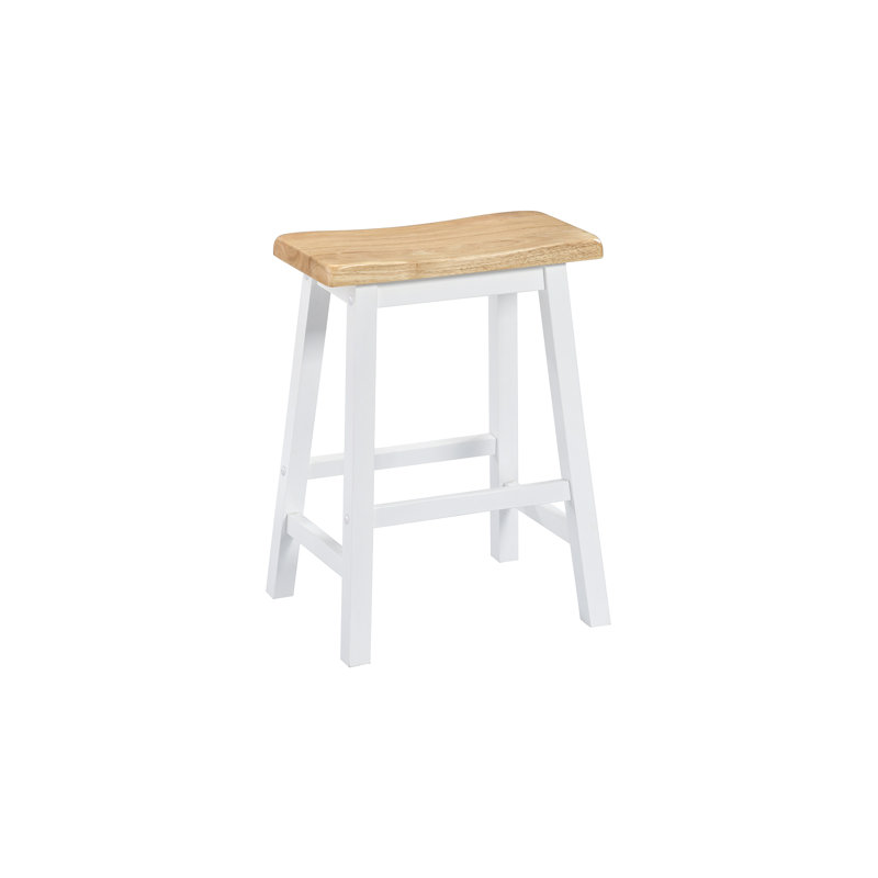 Tabouret de bar 24 po Pereira, Naturel / Blanc