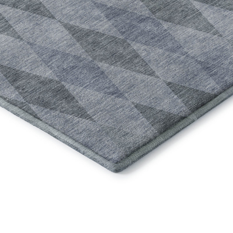 Premium Machine Washable Cerrito AMF561 Denim 8' x 10' Rug, Tapis de couloir 2 pi 3 po x 7 pi 6 po