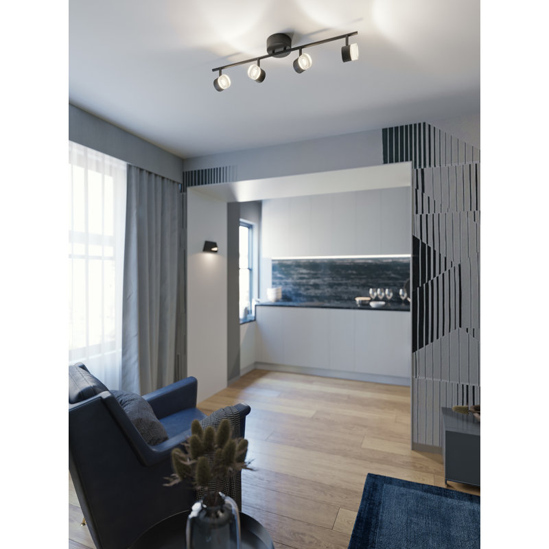 29.75'' 4 -Light Rail Track Kit with Dimmable