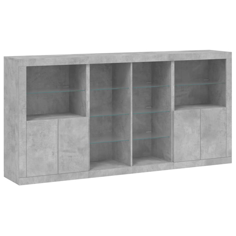 Badhir 202cm Sideboard, Concrete Grey