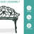 Elegant Aeruginous Cast Aluminum Patio Bench-2103844968