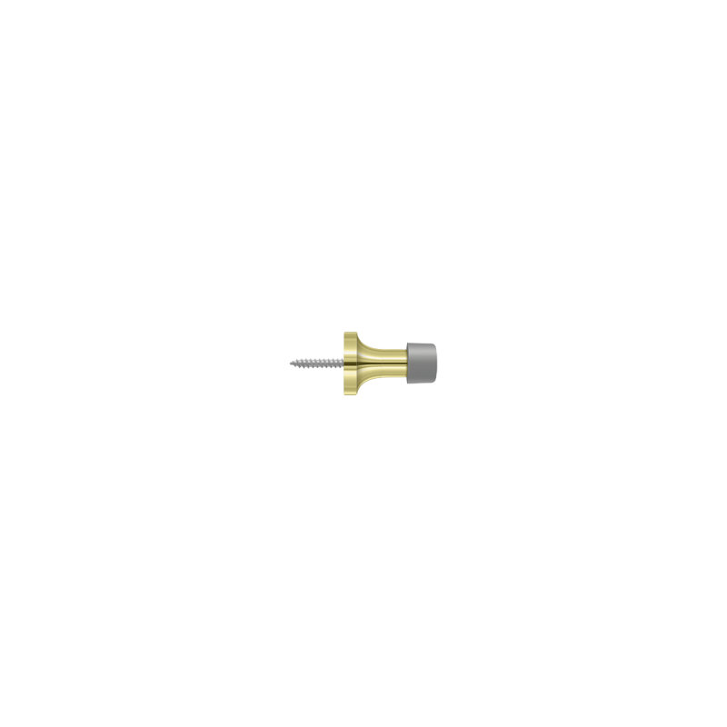Door Stop, Polished Brass