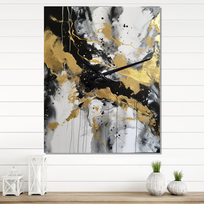 River Happiness - Abstrait horloge murale