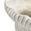 Jardinière corail sable et ciment 9,3 po x 9,7 po avec finition texturée beige