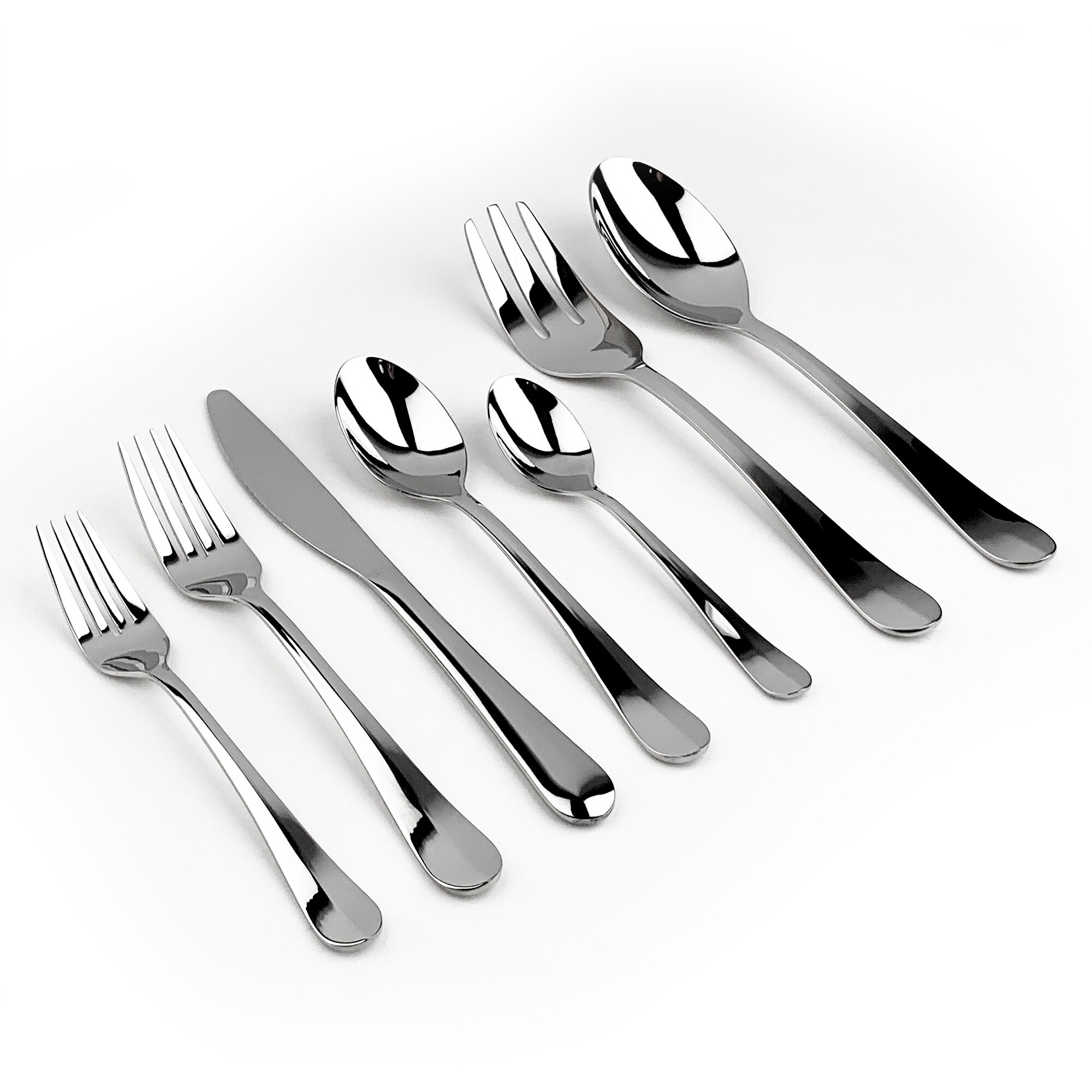 Gourmet Settings Celebration 42 Piece Flatware Set, Service for 8 ...