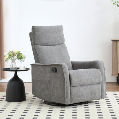 27'' W Manual Recliner Swivel Rocker Recliner With Massage And Heat