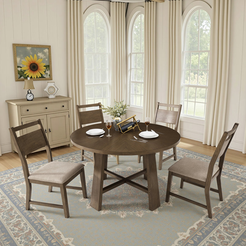 Ashbury Round Solid Oak Dining Table