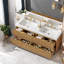 Armoire de meuble-lavabo double avec lavabo double 59,3 po en MDF