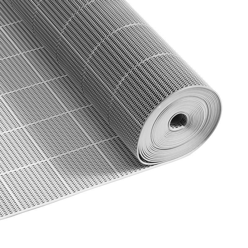 Non-Slip Backing Bath Mat, Single- 1499.6cm L x 89.9cm W, Grey Checkered
