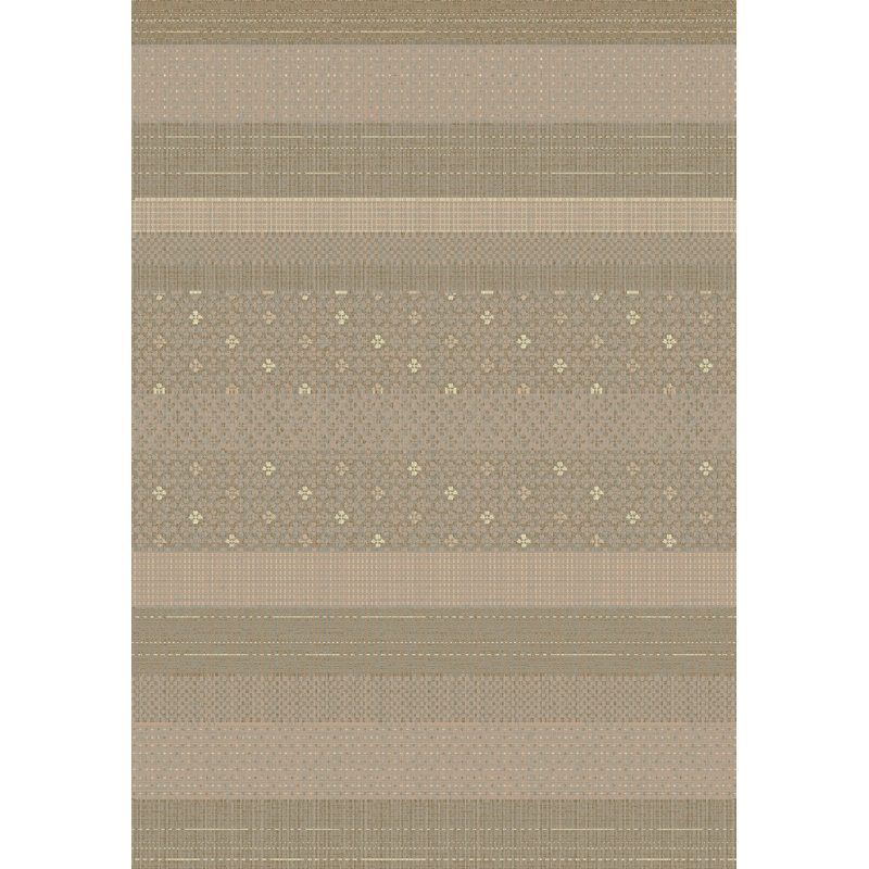 Tapis à rayures taupe area Pascual, Rectangle 2 pi x 3 pi 11 po