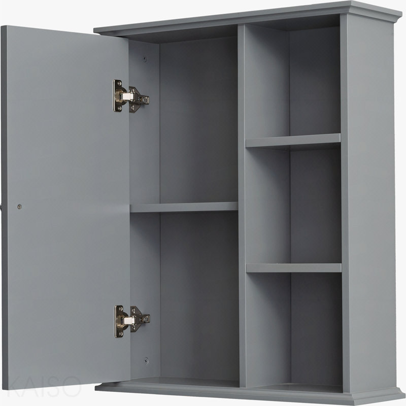 23.6" Grey Bathroom Wall Cabinet