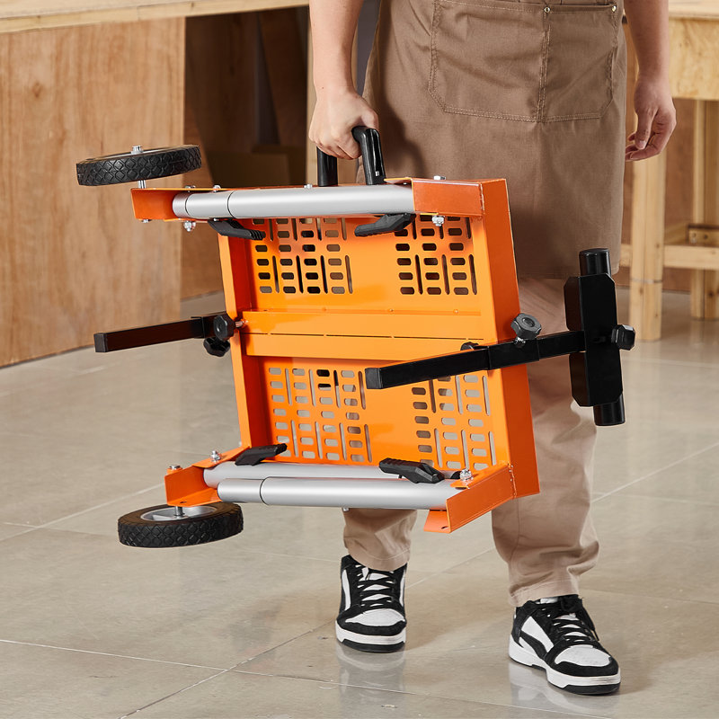 Support à scie à onglet avec plateau et roues Capacité de charge de 330 lb réglable